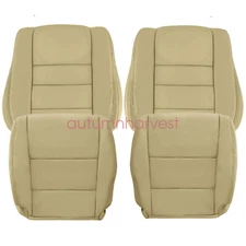 For 2012 Honda Accord Driver & Passenger Bottom & Top Leather Seat Cover Tan