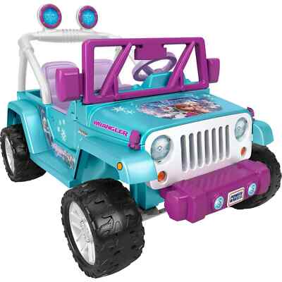 Power Wheels Disney Frozen Jeep Wrangler 12V Battery-Powered