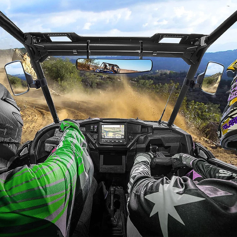 Espejos retrovisores laterales UTV para Polaris Ranger 500 570 XP 900 1000/General XP1000 Foto 3 de 4