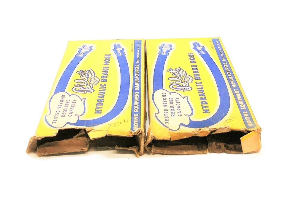Manguera de freno hidráulica Pilot 13544 [Lote de 2] de colección NOS Foto 3 de 3