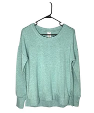 Active Life NWT Women's Teal Heather Sweatshirt Top Small Retail $89 Oversized