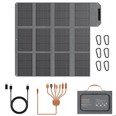 MHPOWOS 120W Mini Foldable Solar Panel for Anker Jackery Ecoflow Power Station