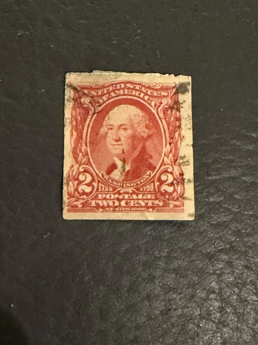 USジョージワシントン2セントレッド使用済切手 USジョージワシントン2セントレッド使用済切手