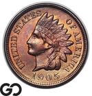 1905 Indian Head Cent Penny, Red Brown, Beautiful Solid Gem BU++ RB