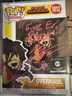Funko Pop! My Hero Academia - Kai Chisaki Overhaul #788 SIGNED FREE Protector