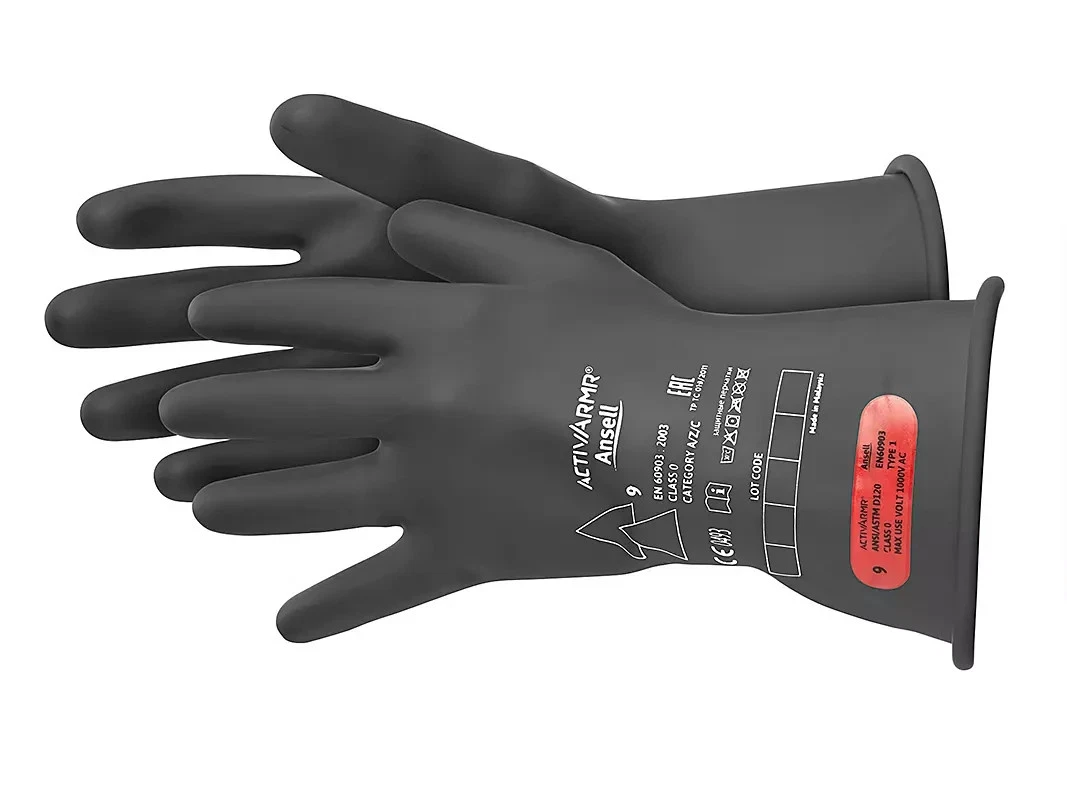 Ansell ActivArmr CLASS 0 B 14 Size 11 Black Electrical Insulating Gloves (BW)