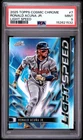 2025 TOPPS COSMIC CHROME LIGHT SPEED #7 RONALD ACUNA JR. PSA 9