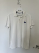 Burberry Equestrian Knight-Embroidered Polo Shirt Size L