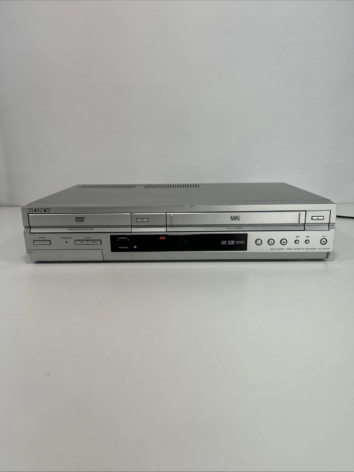 Sony SLV-D251P DVD/VCR Combo Player VHS Hi-Fi Stereo No Remote For Parts -Tested