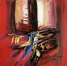 Abstraction Abstract Oil Painting Impressionist Dorothy Laz Impasto Texture