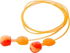 Howard Leight by Honeywell TrustFit Pod Push-In Corded Reusable Foam Earplugs,