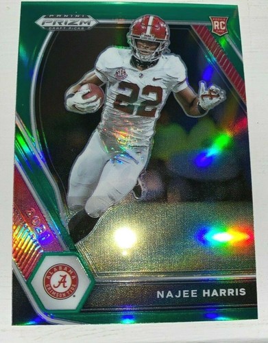 2021 Panini Prizm Draft Picks Football Green Najee Harris #102 PSA 9