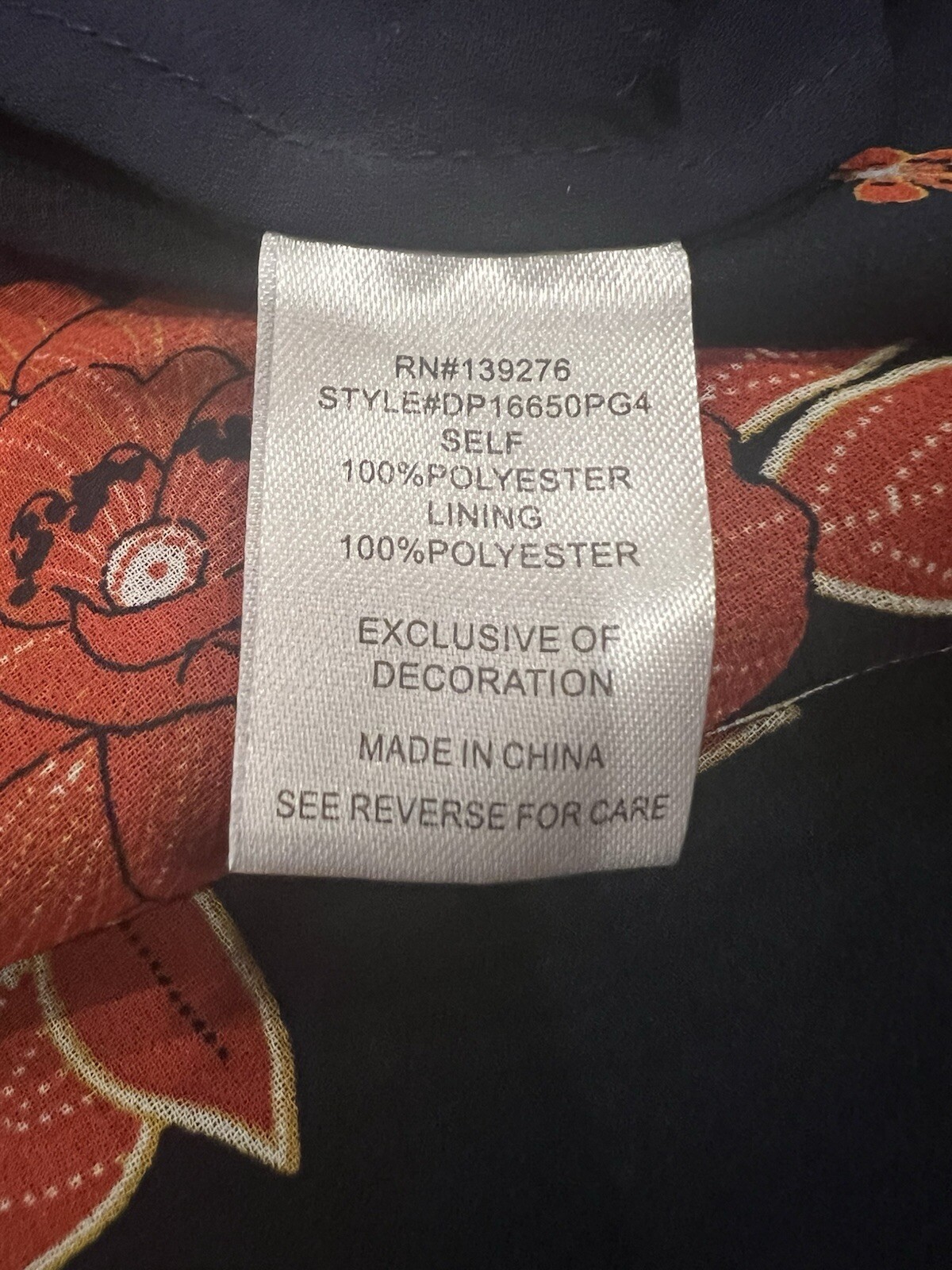 Daniel Rainn Floral Blouse Sheer PM Boho Peasant Cottage Botanical M Layered