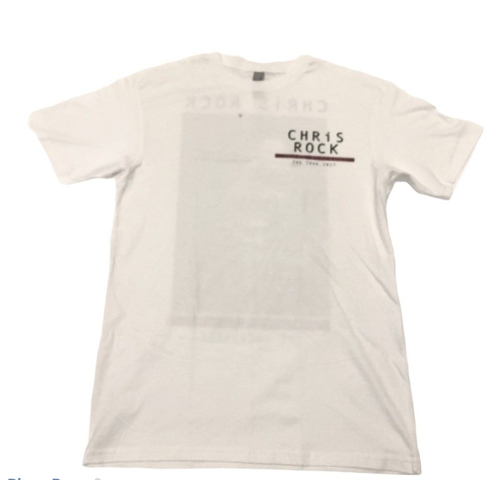 Chris Rock Total Blackout Official Comedy Tour White T Shirt 2017 Medium Unisex