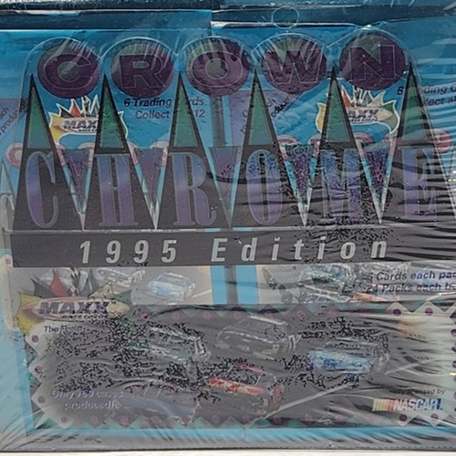 1995 Maxx Nascar Crown Chrome Racing Cards Sealed Box 24 Packs - Picture 3 of 10