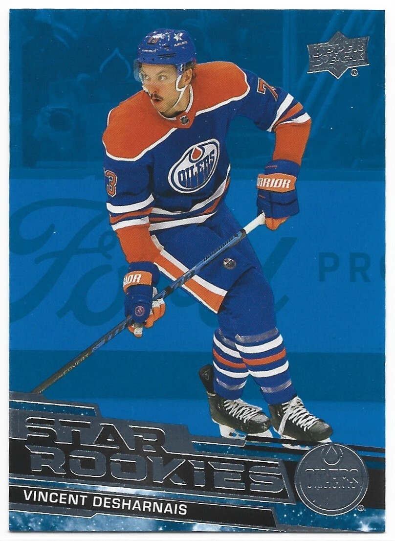2023-24 Upper Deck Star Rookies Vincent Desharnais Blue Rookie #17