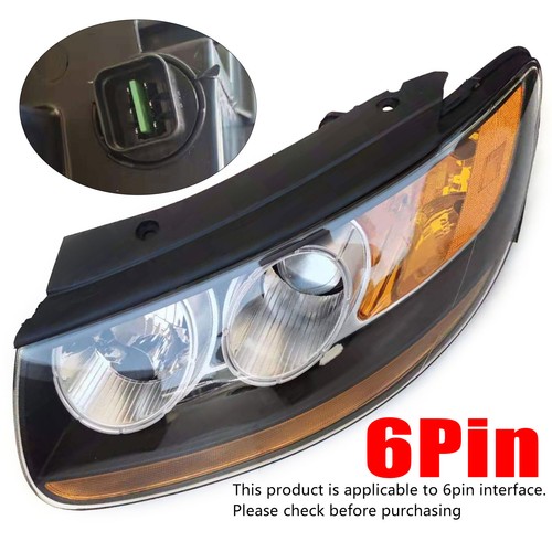 Left Head Lamp Front Driver Side Head Light Fits Hyundai Santa Fe 2007-2011 2012 - Picture 12 of 16