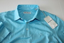 Tommy Bahama Polo Shirt On Par Breeze Blue Marlin Logo T215232 SS New Medium M