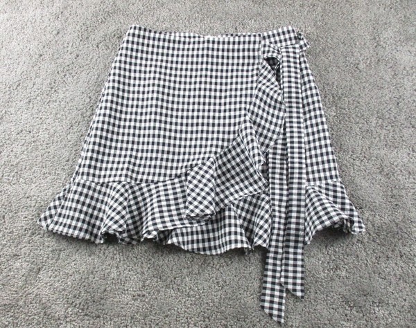 Ava Wrap Skirt 8 W27 Short Length Zip Stretch