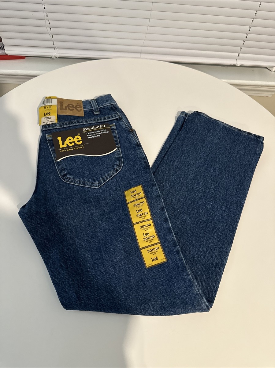 Lee Jeans 30x34 Mens Vintage Pepper Stone Wash Regular Fit