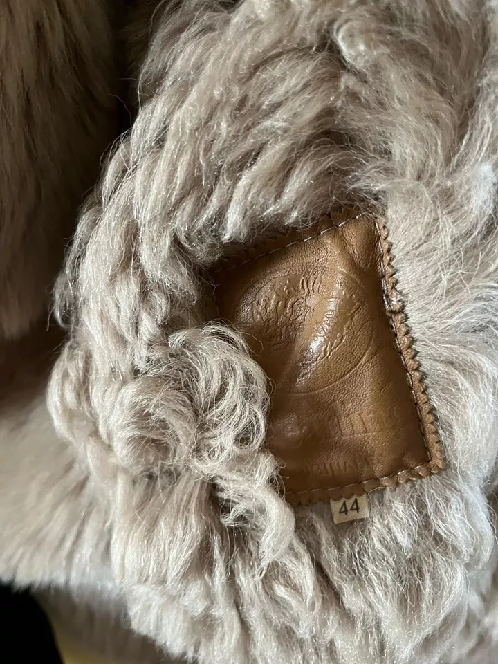 Montone SHEARLING donna originale in pelle - usato Taglia 44 - Immagine 3 di 4