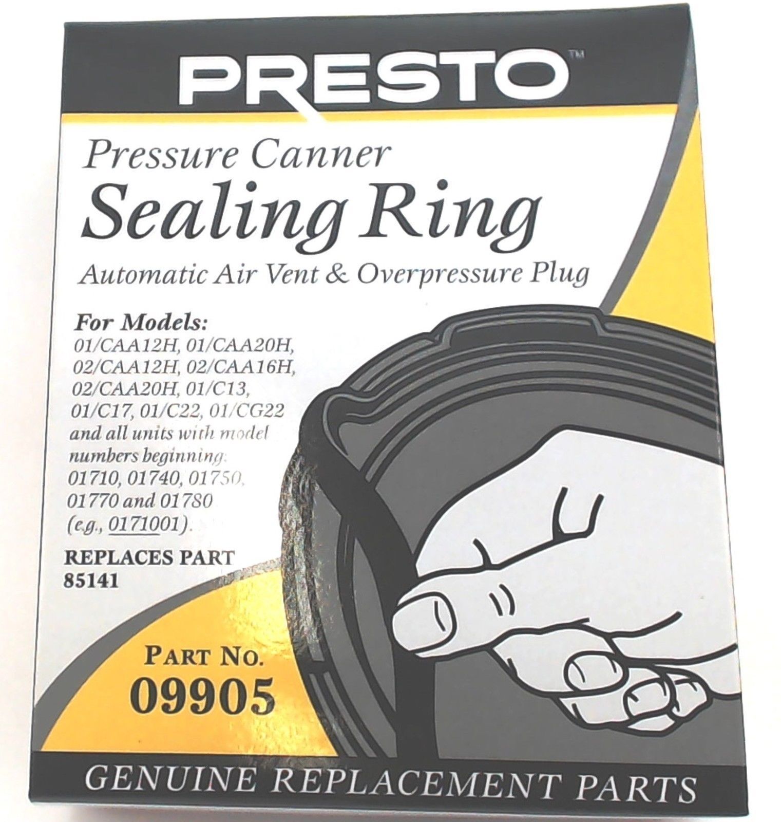 2 Pk, Presto Pressure Cooker Sealing Ring Gasket 09905