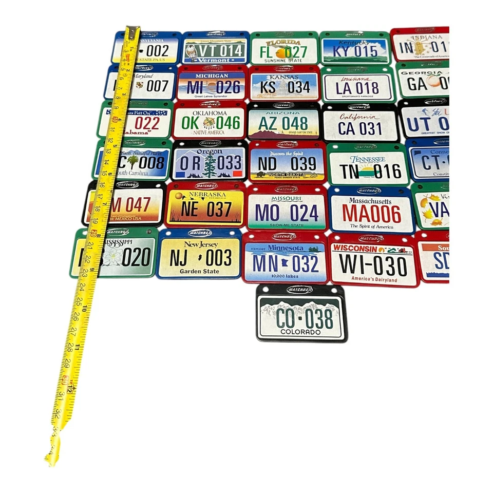 Matchbox mini license plates of America  lot of 31 - Image 3 of 3