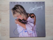 Gitte Haenning autograph signed LP cover "touches" vinyl