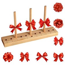 Bow Maker Bow Making Tool for Ribbon, Wooden Wreath Bow Maker for Making Gift...