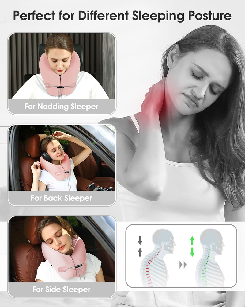 Travel Pillow, Neck Pillow Airplane, Plane Pillow Memory Foam Travel Neck Pillow