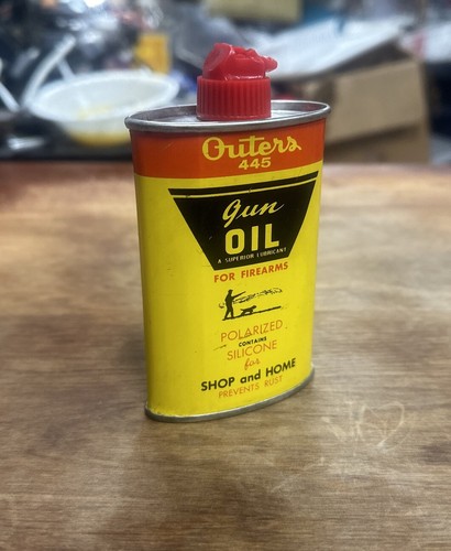 Noch voll! Outers 445 Waffenöl Blechdose - Bild 4 von 4