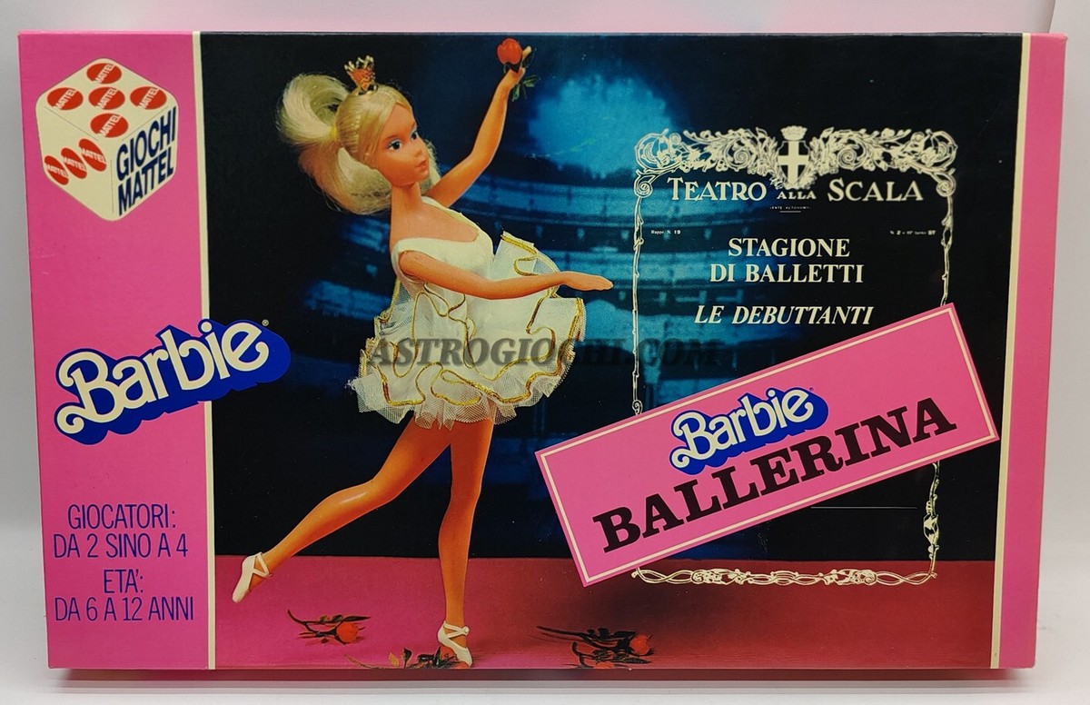 MATTEL BARBIE BALLERINA GIOCO IN SCATOLA VINTAGE '80 COMPLETO IN