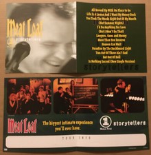 MEAT LOAF Rare 1999 DOUBLE SIDED TOUR PROMO POSTER FLAT for Storyteller CD 24x12