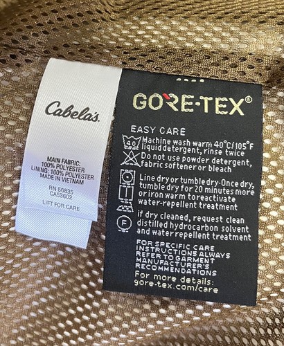 Cabela's Camo Gore-Tex Packable Parka Rain Jacket Mens L New W/ Tags - Picture 7 of 7