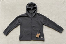   NWT   The North Face Sibley Fleece Hooded Jacket Sz L Dark Gray Org 149