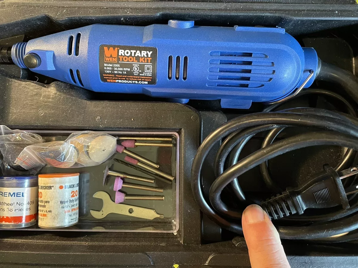 WEN ROTARY TOOL MODEL 2305 VARIABLE SPEED USED W ACCESSORIES