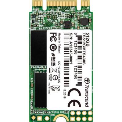 Transcend 430S 512 GB Interne M.2 SATA SSD 2242 M.2 SATA 6 Gb/s Retail