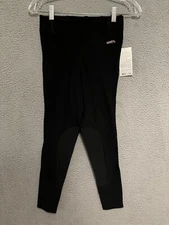 Kerrits Pants Womens Small Black Kerrits Microcord Knee Patch Riding Breeches