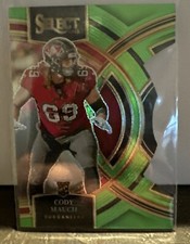 2023 Cody Mauch #133 Select Neon Green /499 Die Cut Rookie Prizm Buccaneer RC 