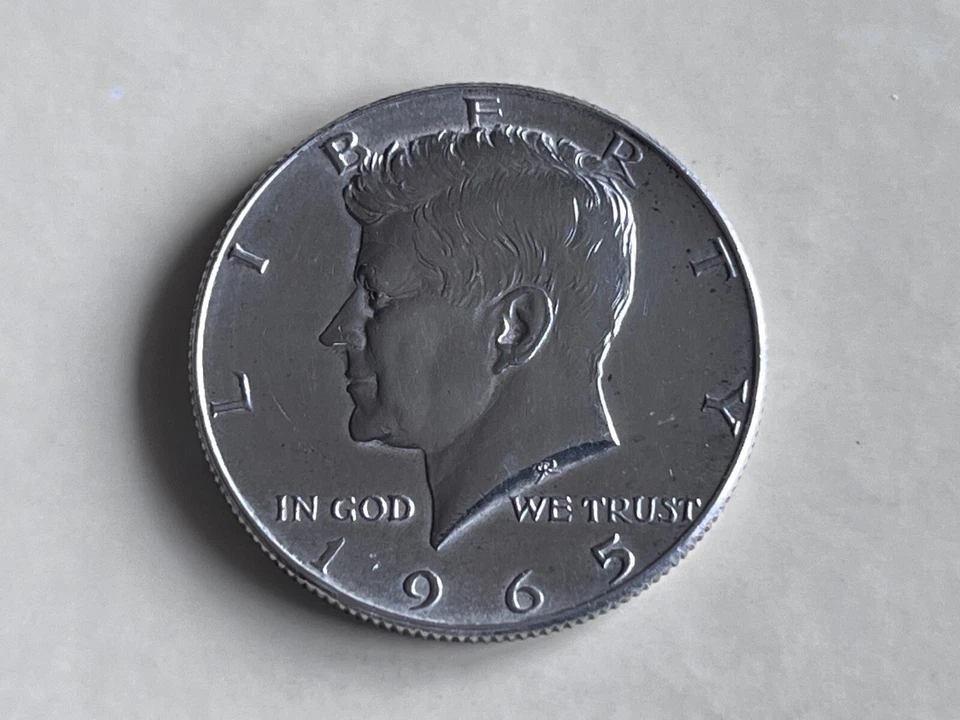 Mezzo Dollaro Argento 1965 Kennedy - Immagine 2 di 2