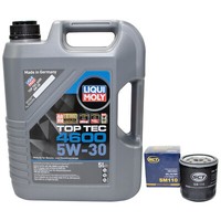MotoröL Set 5W-30 5 Liter + ÖLfilter SM 110 FüR Austin Montego Kombi