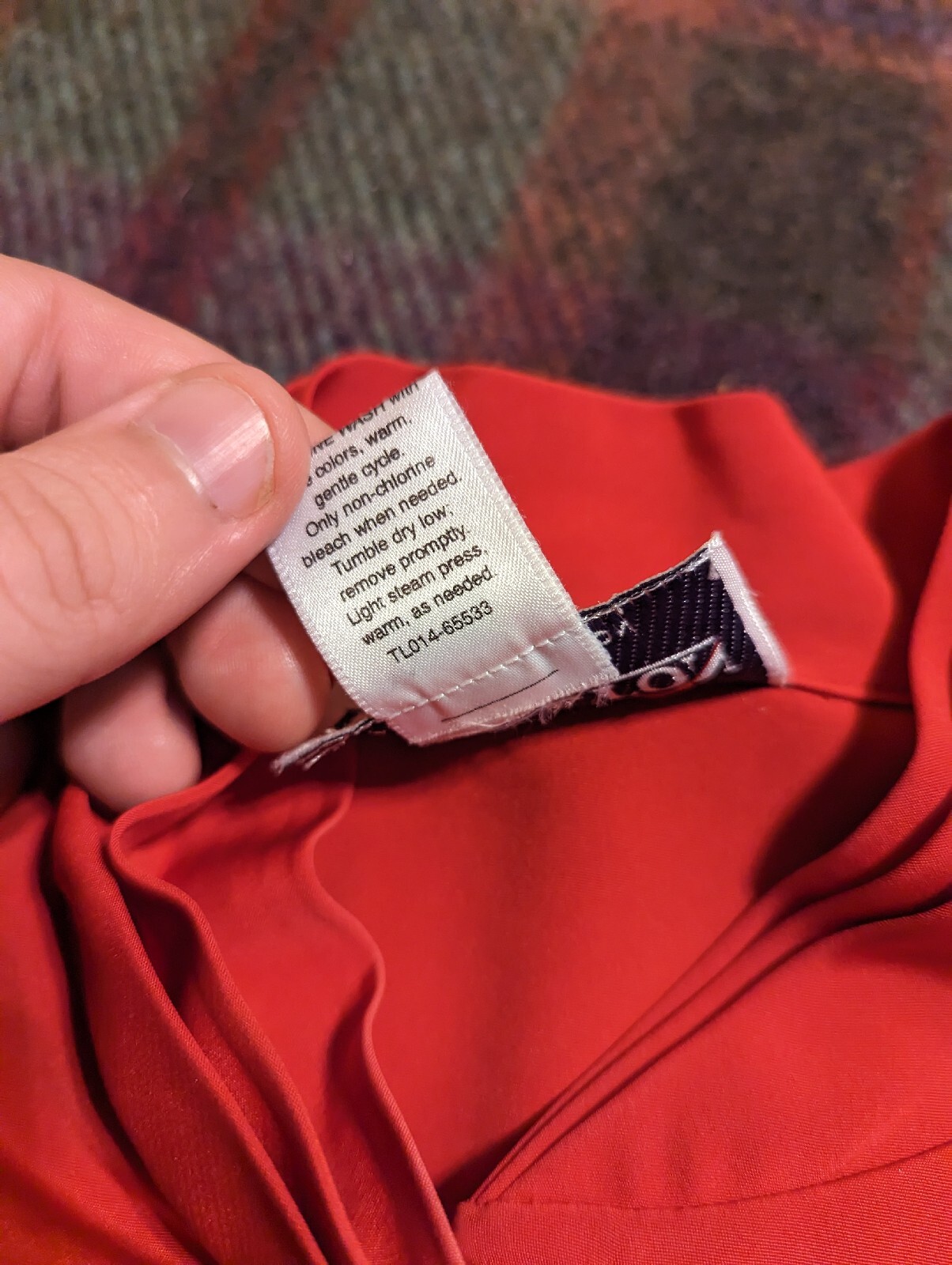 Vtg 90s Pendleton Red Layered Collar Button-Up Po… - image 4