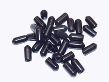  TOGGLE SWITCH BAT HANDLE CAPS, BLACK VINYL SLIP-ON, STANDARD FULL SIZE, 30pcs