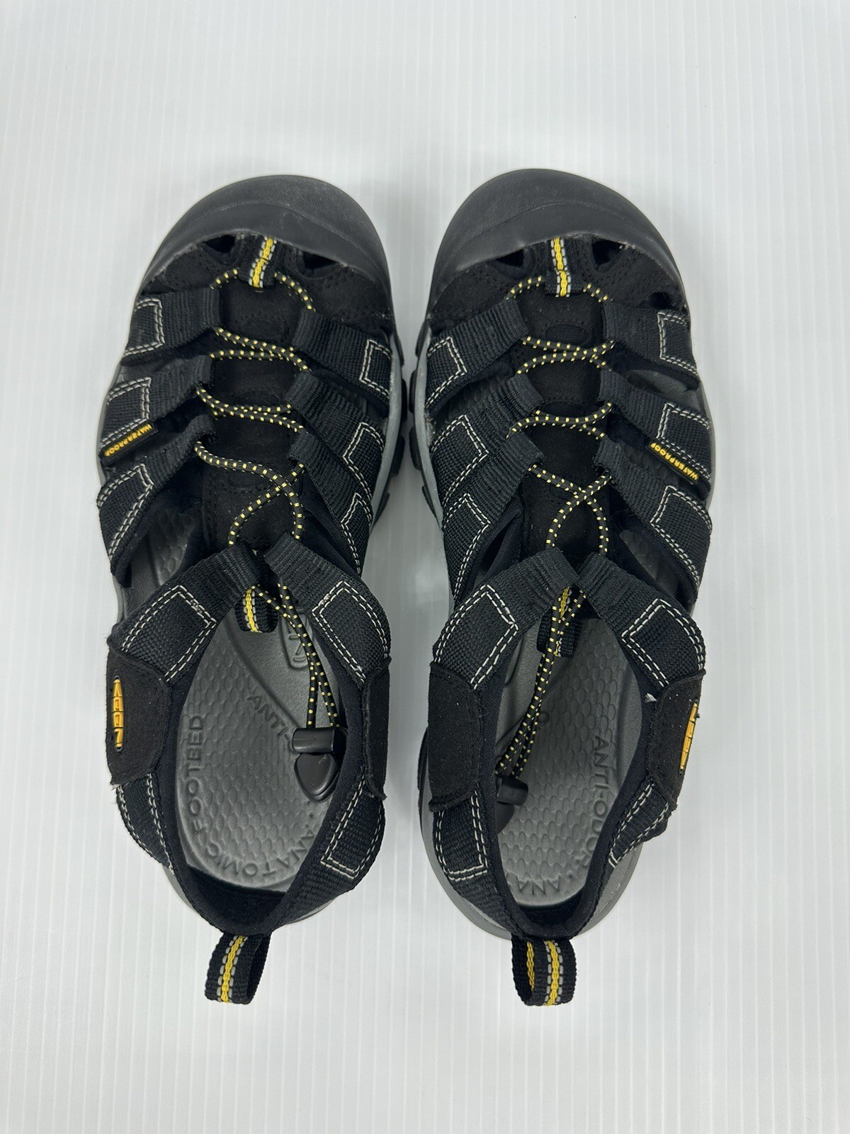 Sandali Keen donna neri sportivi con coulisse piatta escursionismo impermeabili taglia 9 5