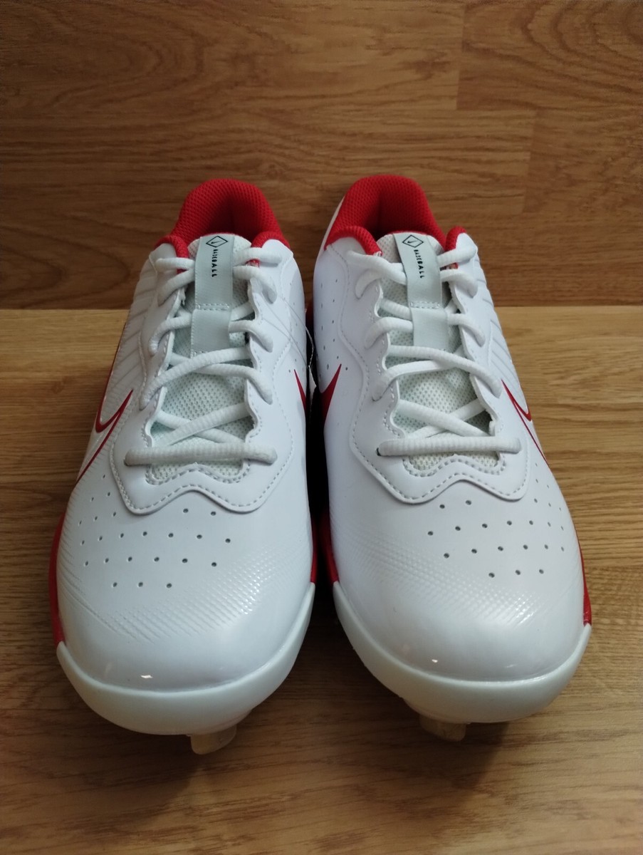 Nike Alpha Huarache Varsity 4 Low Men's 7.5 Baseball Cleats White