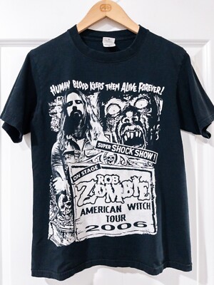 Rob Zombie AMERICAN WITCH TOUR 2006 Shirt Size Small Unisex