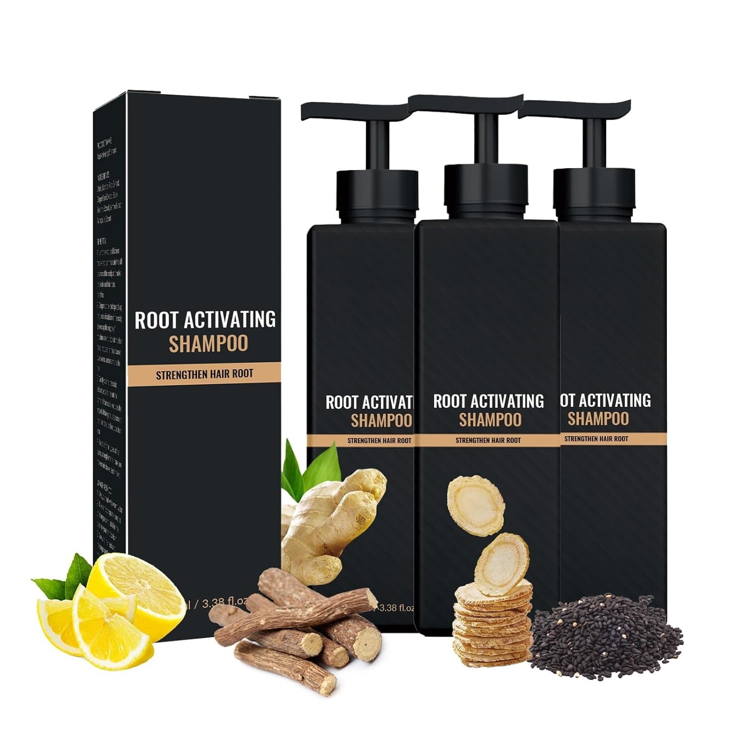 3PCS Spartan Shampoo, Spartan Root Activator Shampoo, Natural Hair Shampoo NEW