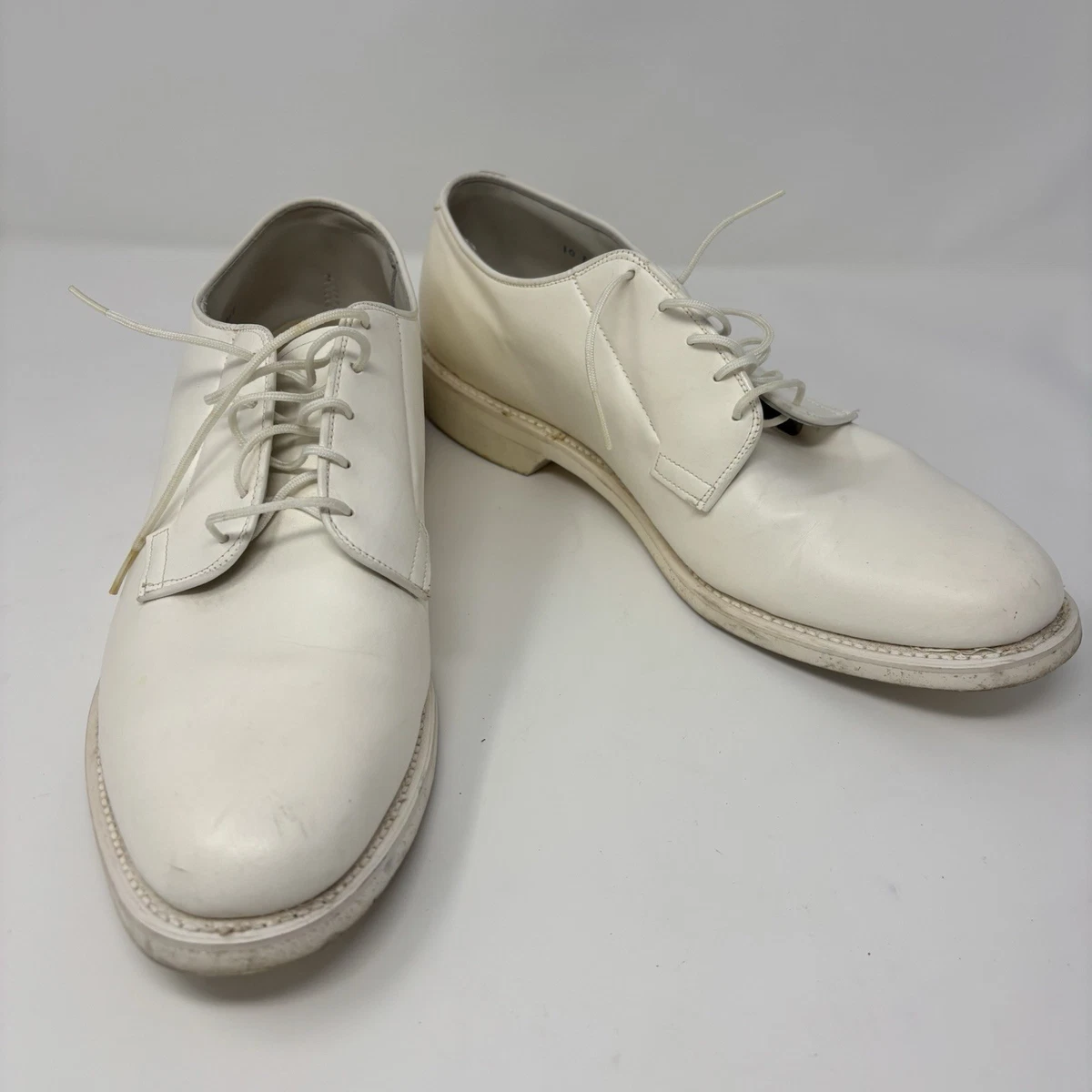 Bates Lites Uniform White Leather Shoes Men Sz 11E Oil/Slip Resistant Oxford Oxford Bates White Dress Shoes for Men for sale | eBay main image 3