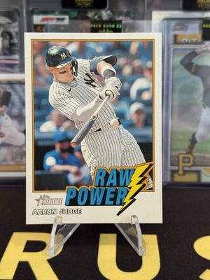 2026 Topps Heritage Raw Power #RP-AJ Aaron Judge New York Yankees