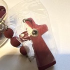 Lot Of Rosary Beads From Mexico Catholic Wood Plastic Knots Rose Petal Scented. — photo 3